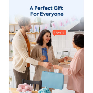 Smart 24oz BPA-Free Water Bottle with Drink Reminder & App - Blue