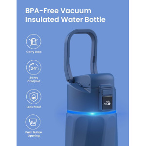 Bouteille d'eau intelligente 24oz avec rappel et application