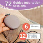 Morphée Zen: Votre Allié Anti-Stress Portable – 72 Séances de Méditation Guidée en 4 Langues