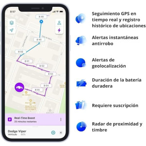 GPS PRO Tracker 4G LTE-M – Localisation en Temps Réel, Abonnement 1 An
