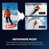 Insta360 X5: Waterproof 8K 360° Action Camera with Invisible Selfie Stick