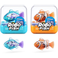 Robo Alive Robotic Fish 2-Pack Teal & Orange – Color Changing, Water Activated