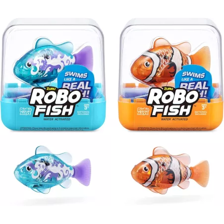 Robo Alive Poisson Robotique 2-Pack Teal/Orange ZURU