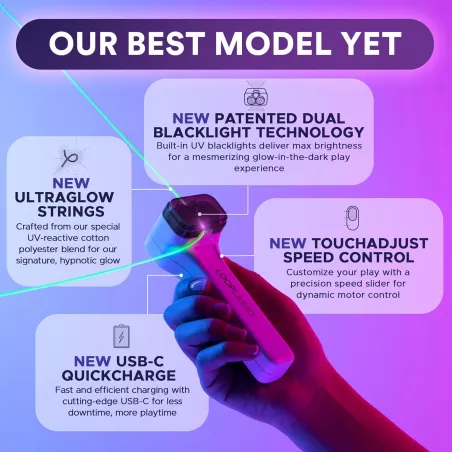 NANO Jouet Fusil Lumineux UV - STEM Interactif & Rave