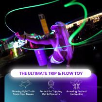 NANO Glow-in-the-Dark String Shooter with UV Blacklight – STEM Toy & Rave Gadget