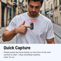 128GB FHD 1080P Mini Body Camera – Portable Wearable Action Cam