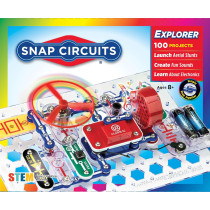 Snap Circuits Jr. SC-100: 100+ STEM Projects, 28 Parts, Kids 8+