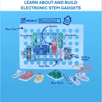 Snap Circuits Jr. SC-100: 100+ STEM Projects, 28 Parts, Kids 8+