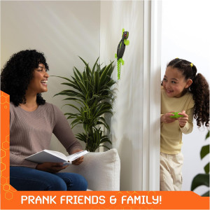 HEX BOTS Wall Crawler Gecko - Rechargeable RC Robot Toy for Kids 4+