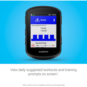 Garmin Edge 540 Solar GPS Cycling Computer | Solar Charging & Buttons