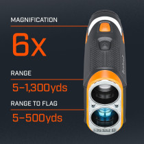 Bushnell Golf Tour V6 Shift Laser Rangefinder - 1300Y, Slope & Mag Mount