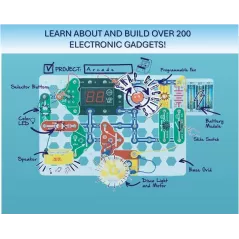 Kit Snap Circuits Arcade SCA-200 - Électronique STEM 8+