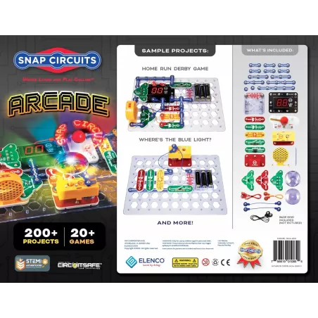 Snap Circuits Arcade: Kit Électronique STEM - 200+ Projets Amusants & Éducatifs pour Enfants 8+