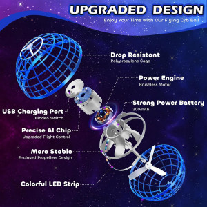 Tikduck Flying Orb Ball 2025 - Mini Drone Jouet Anniversaire