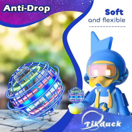 Tikduck Balle Volante 2025: Mini Drone Boomerang, Jeu de Spin, Cadeau Enfant & Adulte!