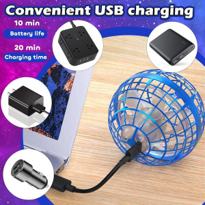 Tikduck Flying Orb Ball 2025 Mini Drone Toy - Hover Boomerang Spinner Gift