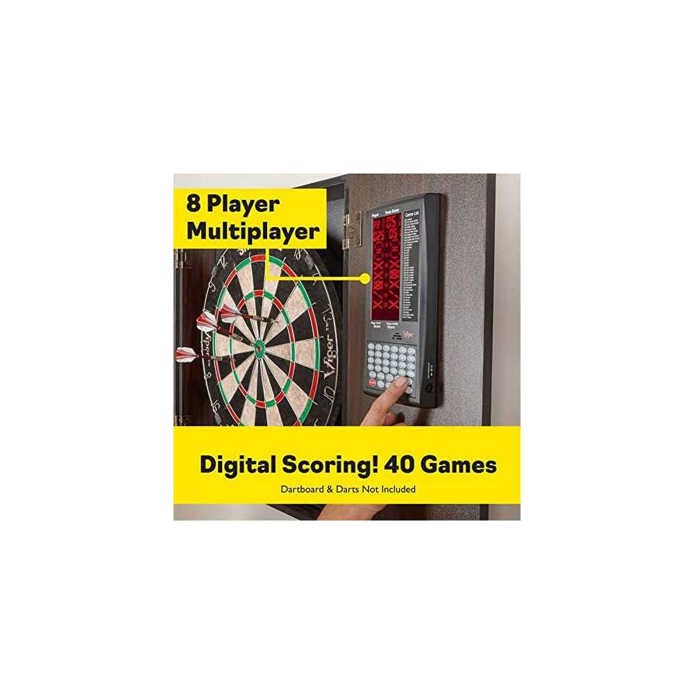 Viper ProScore Digital Dartboard Scoreboard for 8 Players, 40 Games