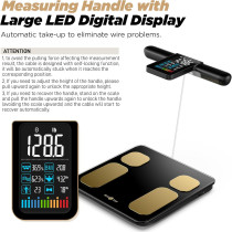 RunSTAR Smart Body Scale with 8 Electrodes – BMI & Fat % Measurement
