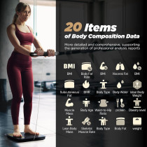 RunSTAR Smart Body Scale with 8 Electrodes – BMI & Fat % Measurement