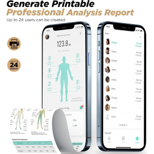 RunSTAR Smart Body Scale with 8 Electrodes – BMI & Fat % Measurement