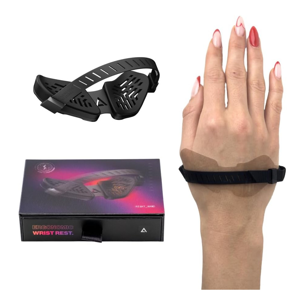 DELTAHUB Carpio G2.0 Ergonomic Right-Handed Gaming Wrist Rest - Black