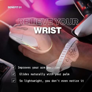 DELTAHUB Carpio G2.0 - Support Poignet Gaming Ergonomique Noir