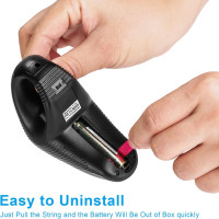 Wireless Finger Trackball Mouse with Laser Pointer - Ergonomic Handheld USB for Presentations!