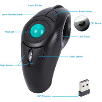 Souris Sans Fil Welspo USB avec Trackball Laser Portable