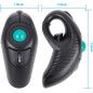 Wireless Finger Trackball Mouse with Laser Pointer - Ergonomic Handheld USB for Presentations!