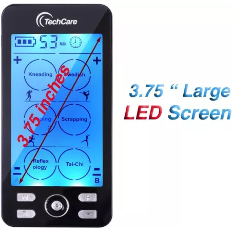 TechCare Plus 24 : Appareil TENS/EMS Rechargeable pour Soulagement Douleur & Relaxation Musculaire