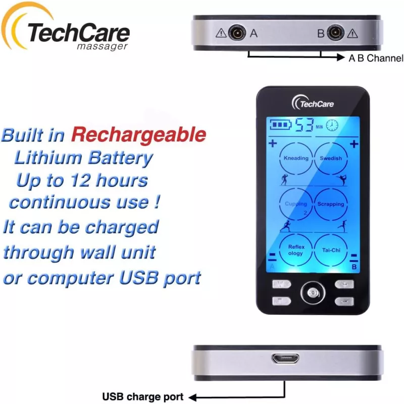Tens Unit Plus 24 Rechargeable - Appareil de Massage Pulse Multi-Mode