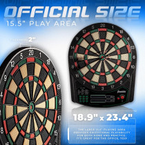 Franklin Sports Electronic Dart Board Set - Soft Tip, Digital Scoreboard