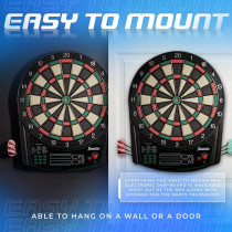 Franklin Sports Electronic Dart Board Set - Soft Tip, Digital Scoreboard