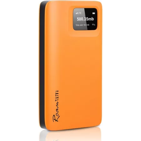 RoamWiFi Routeur 4G LTE Portable - 1GB & 10 Appareils