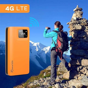 RoamWiFi Routeur 4G LTE Portable - 1GB & 10 Appareils