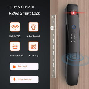 3D Face & Palm Vein Recognition Smart Door Lock with Camera & WiFi