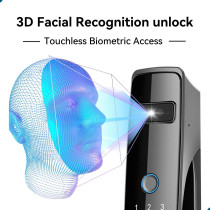 Serrure Intelligente 3D Reconnaissance Visage & Veines de Paume