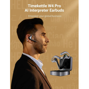 Timekettle W4 Pro AI Translator Earbuds – 40 Languages, Real-Time Talk