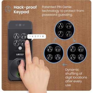 Lockly Visage Zeno Smart Lock: Facial Recognition & Wi-Fi Deadbolt