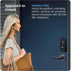 Lockly Visage Zeno Smart Lock: Facial Recognition & Wi-Fi Deadbolt