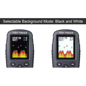 Portable Wireless Fish Finder with Sonar, Depth, Temp & Color LCD Display