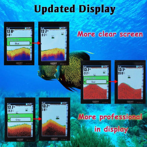 LUCKY Portable Handheld Fish Finder Sonar Sensor for Kayak & Boat Fishing