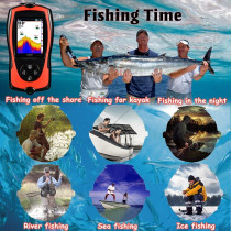 LUCKY Portable Handheld Fish Finder Sonar Sensor for Kayak & Boat Fishing