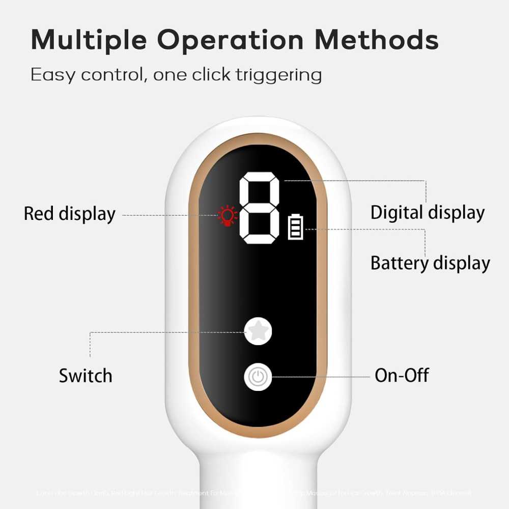 Laser Hair Growth Comb & Red Light Treatment for Alopecia Relief