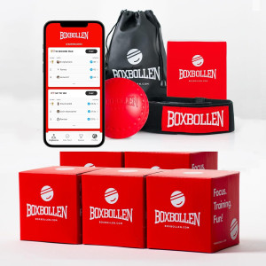 Pack Famille MMA avec Appli - Ball Reflex Boxe Ajustable