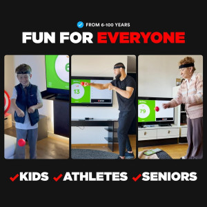 Pack Famille MMA avec Appli - Ball Reflex Boxe Ajustable