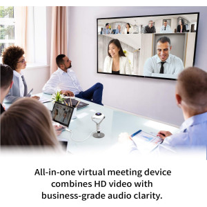 j5create 1080P 360° Webcam with Mic – USB-C for Video Conferencing