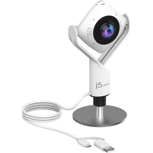 Webcam j5create 360° Full HD 1080P avec Micro USB-C