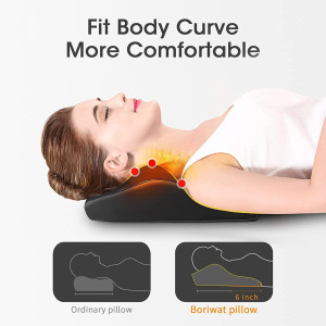 Boriwat 3D Back Massager with Heat – Deep Tissue Pain Relief Pillow