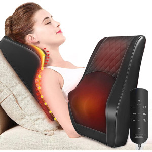 Boriwat 3D Back Massager with Heat – Deep Tissue Pain Relief Pillow